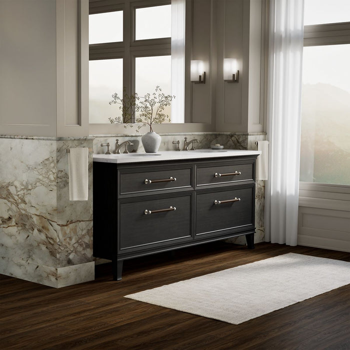 KOHLER K-29482 Artifacts 72" bathroom vanity cabinet, carbon oak - view 3