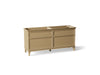 KOHLER K-29482 Artifacts 72" bathroom vanity cabinet, light oak