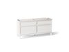 KOHLER K-29482 Artifacts 72" bathroom vanity cabinet, linen white