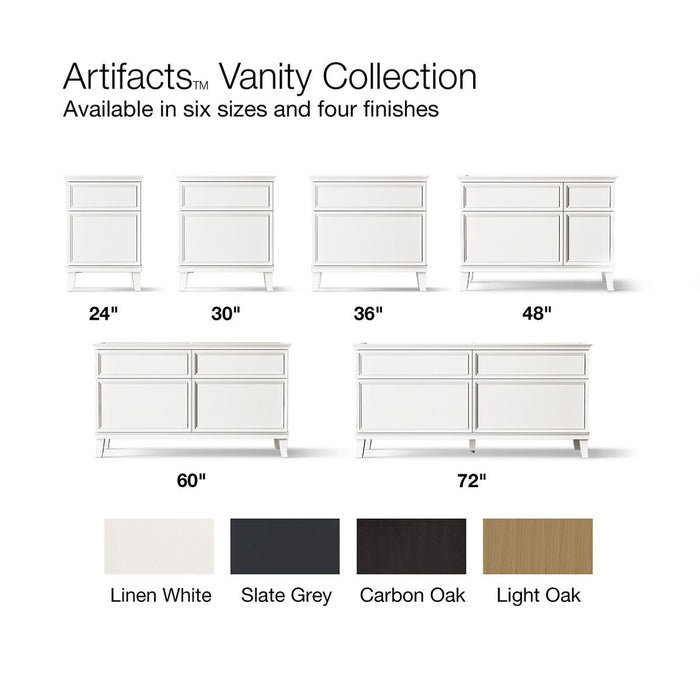 KOHLER K-29482 Artifacts 72" bathroom vanity cabinet, linen white - view 2