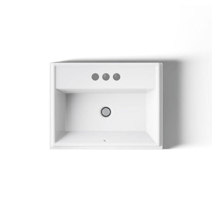 KOHLER K-2991-4 Tresham 21-3/4" rectangular drop-in bathroom sink