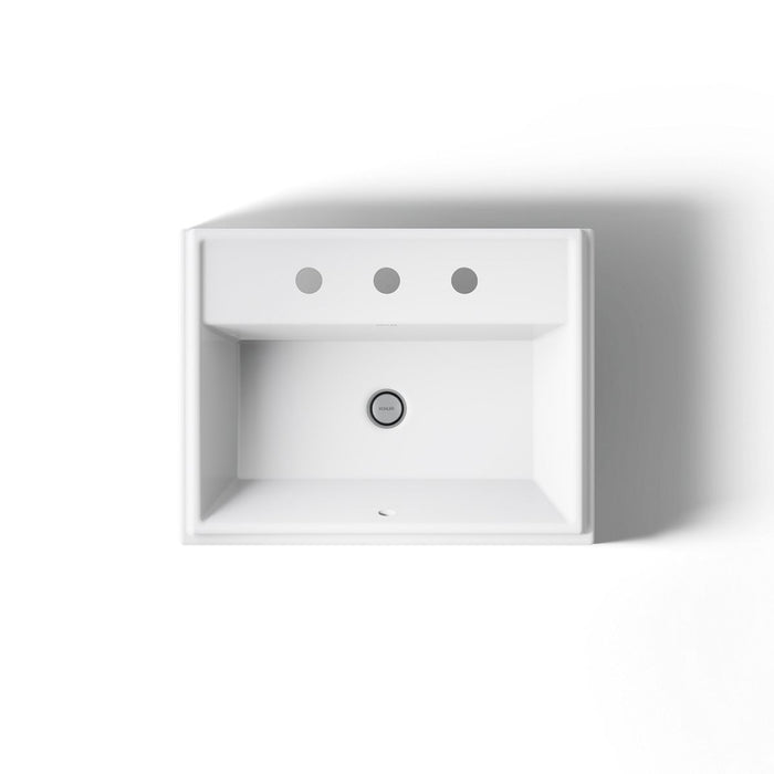 KOHLER K-2991-8 Tresham 21-3/4" rectangular drop-in bathroom sink, white - view 3