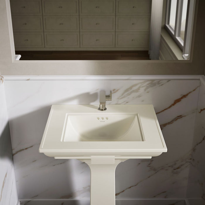 KOHLER K-29999-1 Memoirs 25" pedestal/console table bathroom sink, biscuit - view 5