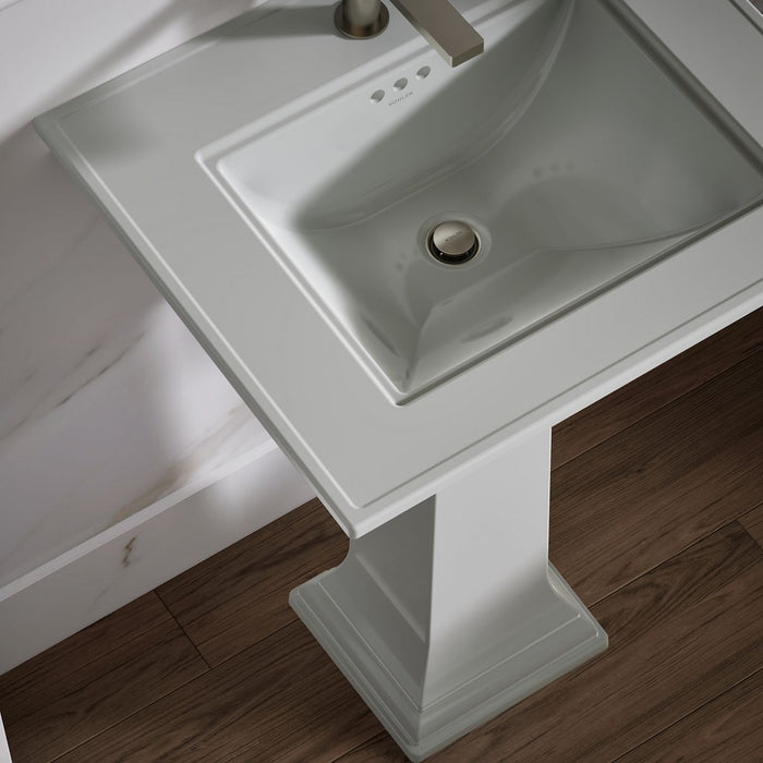 KOHLER K-29999-1 Memoirs 25" pedestal/console table bathroom sink, ice grey - view 4