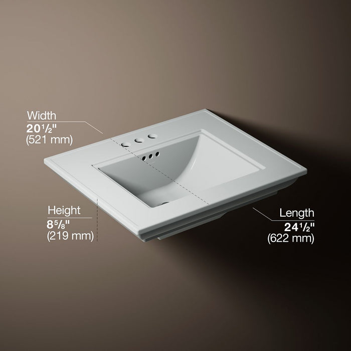 KOHLER K-29999-4 Memoirs 25" pedestal/console table bathroom sink
