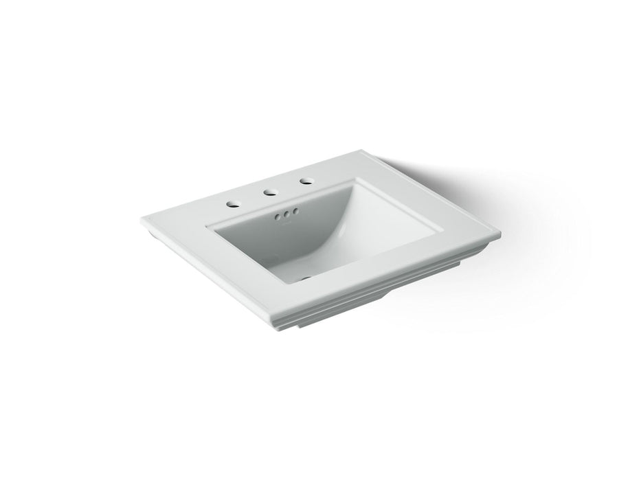 KOHLER K-29999-8 Memoirs 25" pedestal/console table bathroom sink, ice grey