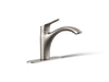 KOHLER K-30470 Rival Single-handle kitchen sink faucet, vibrant stainless