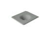 KOHLER K-3048-1 Iron/Impressions 25" Enameled cast iron vanity top with integrated round sink, basalt