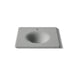KOHLER K-3048-1 Iron/Impressions 25" Enameled cast iron vanity top with integrated round sink, basalt - view 5