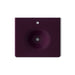 KOHLER K-3048-1 Iron/Impressions 25" Enameled cast iron vanity top with integrated round sink, black plum - view 2