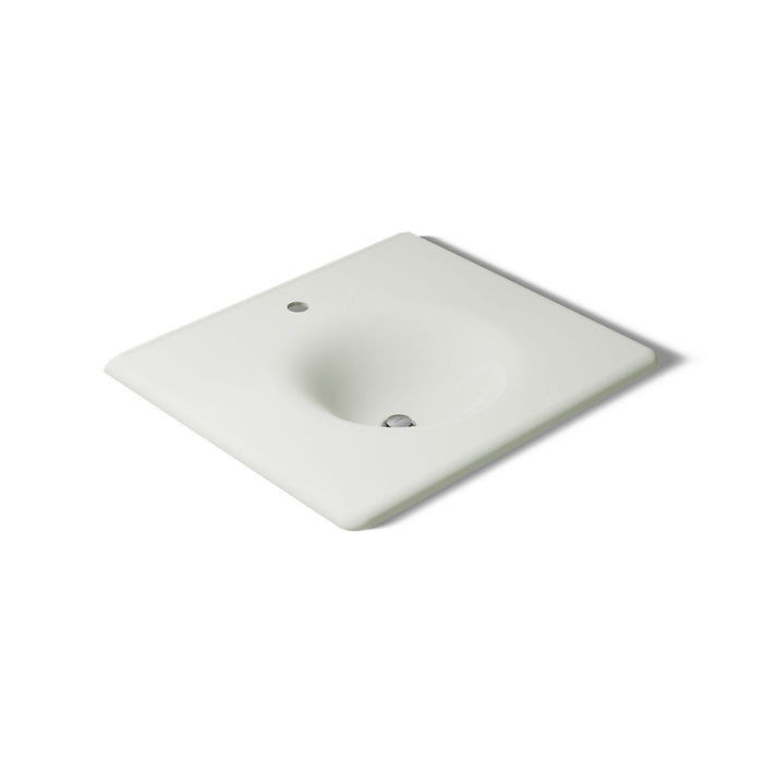 KOHLER K-3048-1 Iron/Impressions 25" Enameled cast iron vanity top with integrated round sink, dune - view 3