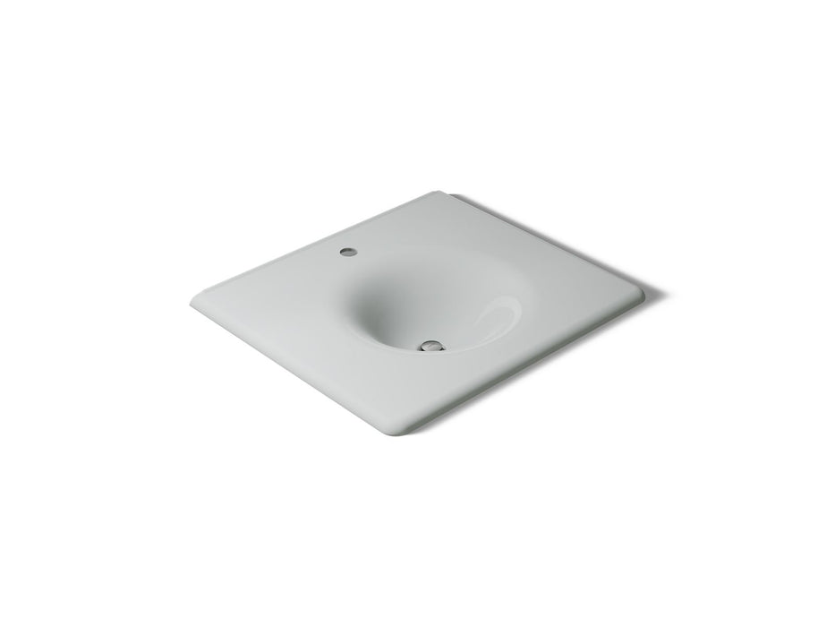 KOHLER K-3048-1 Iron/Impressions 25" Enameled cast iron vanity top with integrated round sink