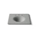KOHLER K-3048-8 Iron/Impressions 25" Enameled cast iron vanity top with integrated round sink, basalt - view 5