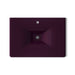 KOHLER K-3049-1 Iron/Impressions 31" Enameled cast iron vanity top with integrated rectangular sink, black plum - view 2
