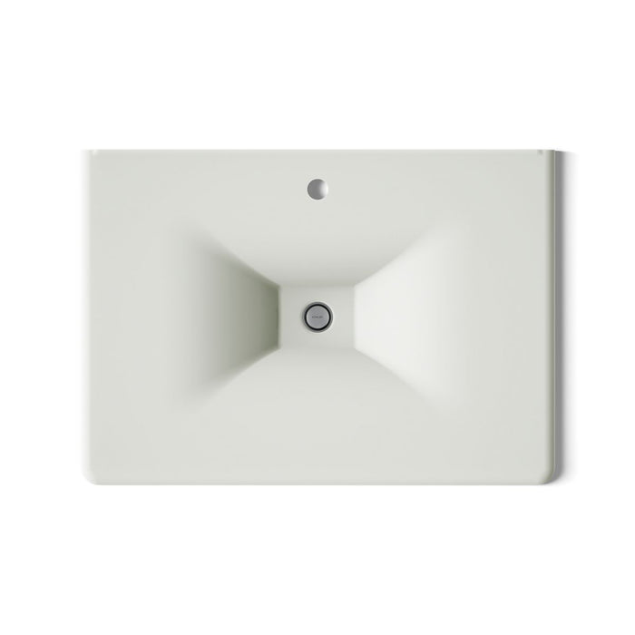 KOHLER K-3049-1 Iron/Impressions 31" Enameled cast iron vanity top with integrated rectangular sink, dune - view 2