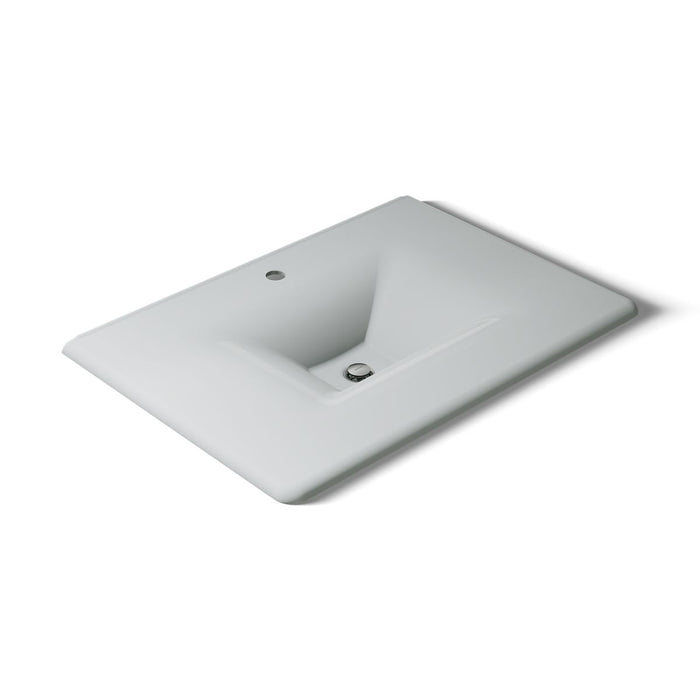 KOHLER K-3049-1 Iron/Impressions 31" Enameled cast iron vanity top with integrated rectangular sink