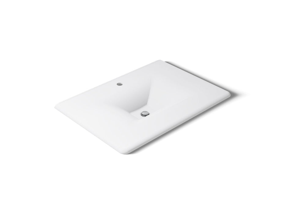 KOHLER K-3049-1 Iron/Impressions 31" Enameled cast iron vanity top with integrated rectangular sink