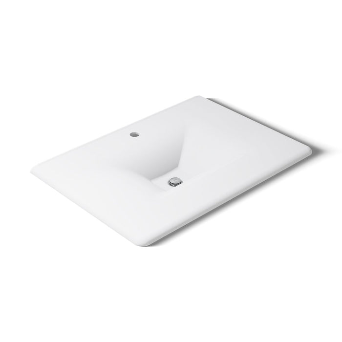 KOHLER K-3049-1 Iron/Impressions 31" Enameled cast iron vanity top with integrated rectangular sink