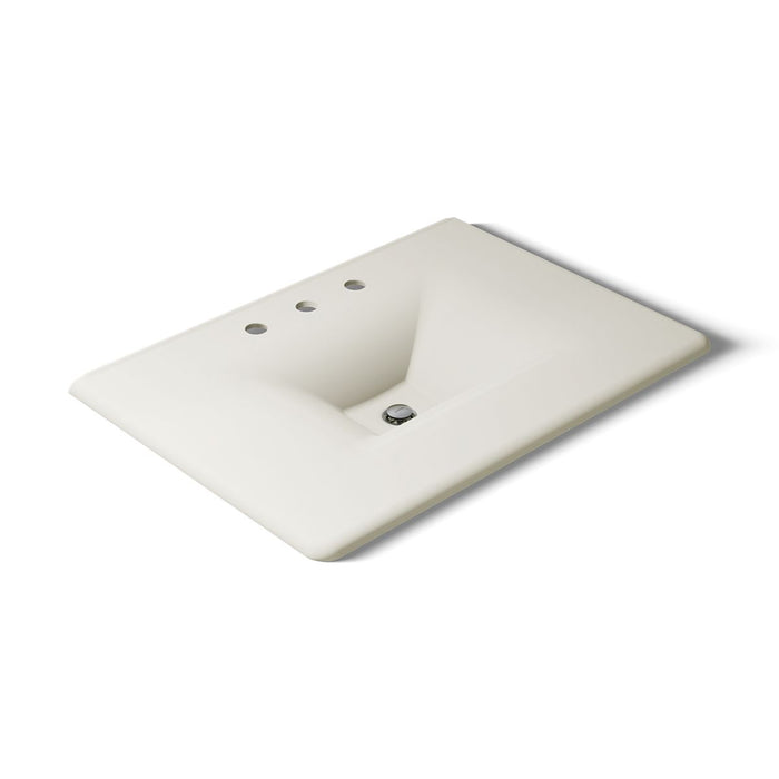 KOHLER K-3049-8 Iron/Impressions 31" Enameled cast iron vanity top with integrated rectangular sink