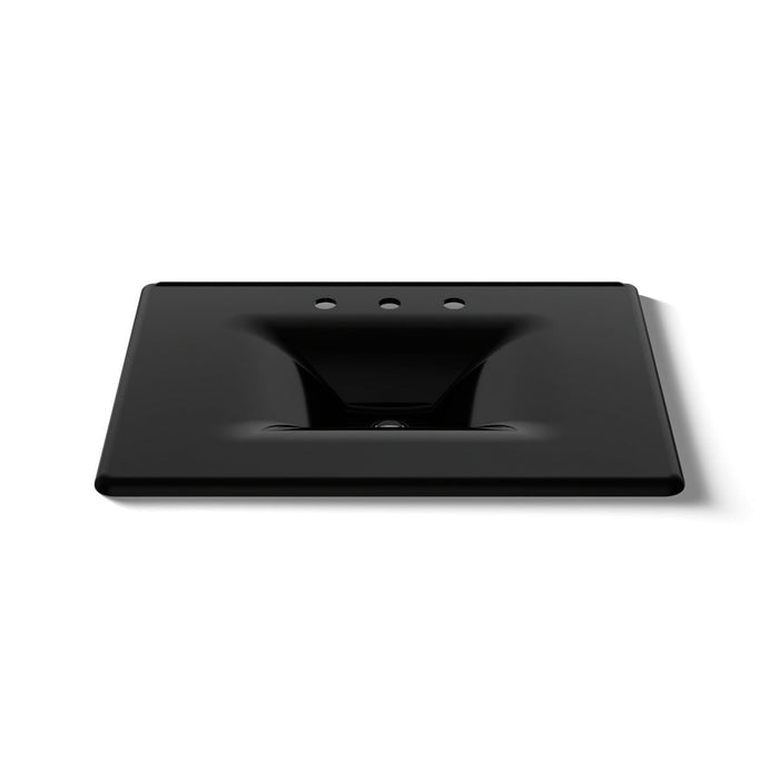 KOHLER K-3049-8 Iron/Impressions 31" Enameled cast iron vanity top with integrated rectangular sink