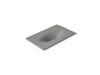KOHLER K-3051-1 Iron/Impressions 37" Enameled cast iron vanity top with integrated oval sink, basalt