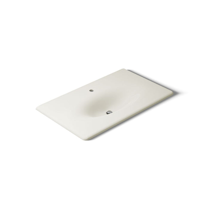KOHLER K-3051-1 Iron/Impressions 37" Enameled cast iron vanity top with integrated oval sink