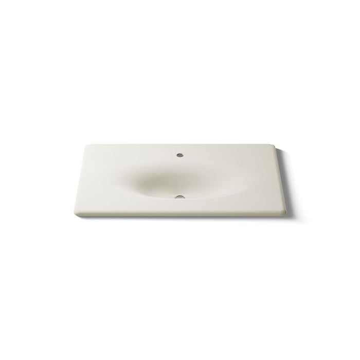 KOHLER K-3051-1 Iron/Impressions 37" Enameled cast iron vanity top with integrated oval sink