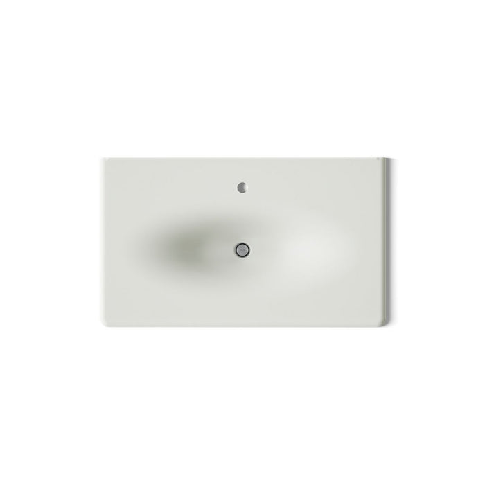 KOHLER K-3051-1 Iron/Impressions 37" Enameled cast iron vanity top with integrated oval sink, dune - view 2