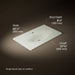 KOHLER K-3051-1 Iron/Impressions 37" Enameled cast iron vanity top with integrated oval sink, dune - view 4