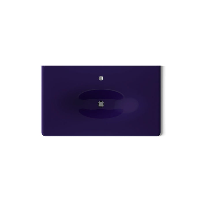 KOHLER K-3051-1 Iron/Impressions 37" Enameled cast iron vanity top with integrated oval sink