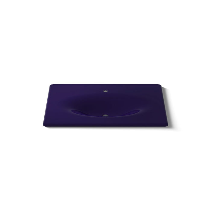 KOHLER K-3051-1 Iron/Impressions 37" Enameled cast iron vanity top with integrated oval sink