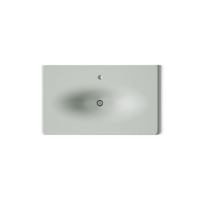 KOHLER K-3051-1 Iron/Impressions 37" Enameled cast iron vanity top with integrated oval sink