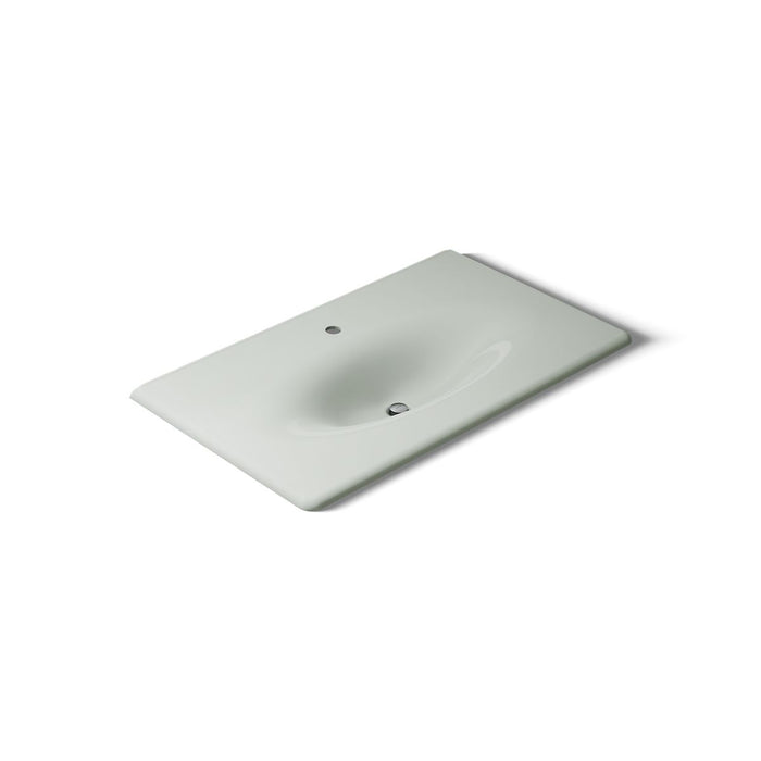 KOHLER K-3051-1 Iron/Impressions 37" Enameled cast iron vanity top with integrated oval sink