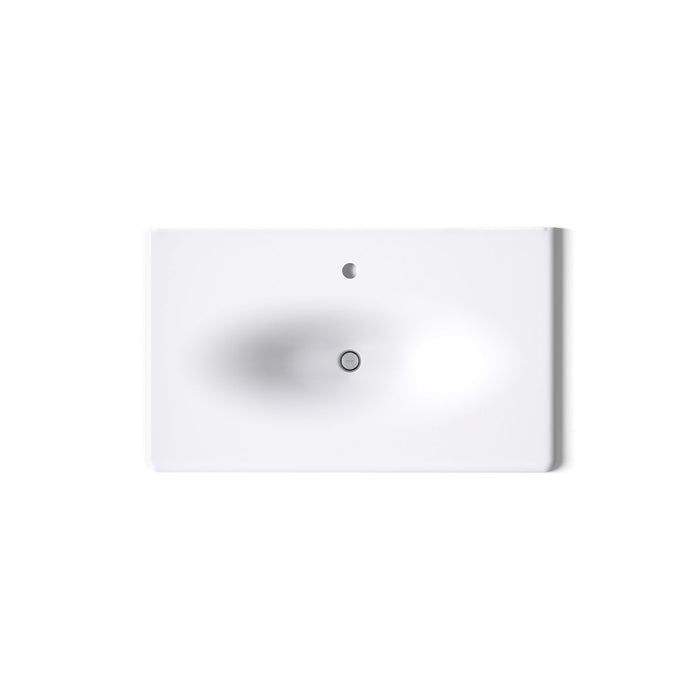 KOHLER K-3051-1 Iron/Impressions 37" Enameled cast iron vanity top with integrated oval sink