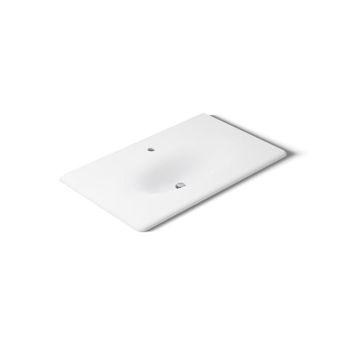 KOHLER K-3051-1 Iron/Impressions 37" Enameled cast iron vanity top with integrated oval sink