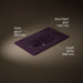 KOHLER K-3051-8 Iron/Impressions 37" Enameled cast iron vanity top with integrated oval sink, black plum - view 4