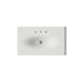 KOHLER K-3051-8 Iron/Impressions 37" Enameled cast iron vanity top with integrated oval sink, dune - view 2