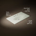 KOHLER K-3051-8 Iron/Impressions 37" Enameled cast iron vanity top with integrated oval sink, dune - view 4