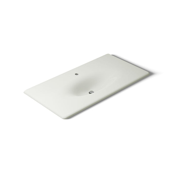 KOHLER K-3052-1 Iron/Impressions 43" Enameled cast iron vanity top with integrated oval sink