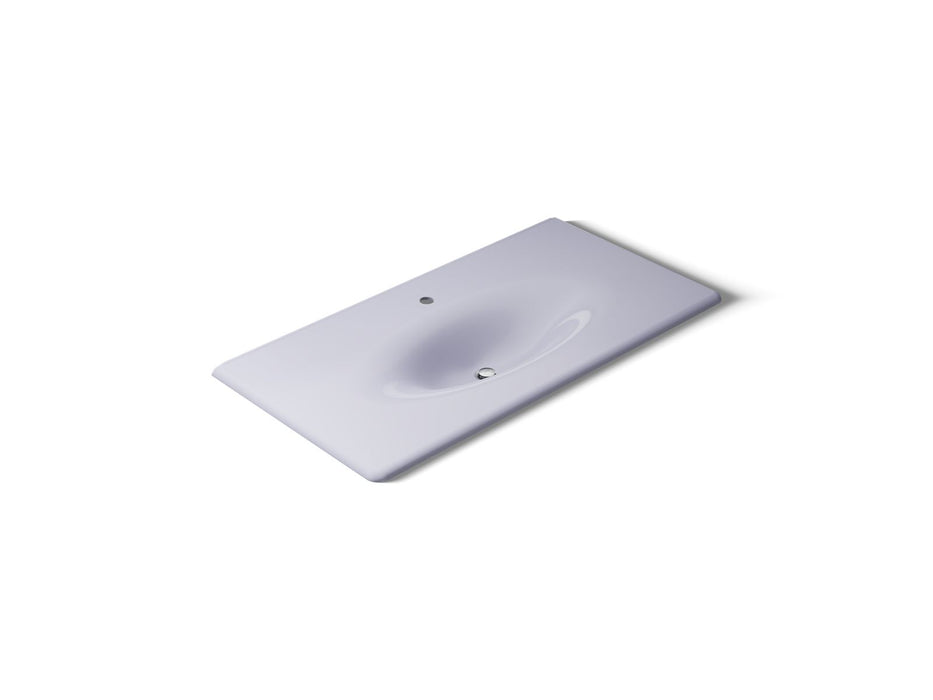 KOHLER K-3052-1 Iron/Impressions 43" Enameled cast iron vanity top with integrated oval sink