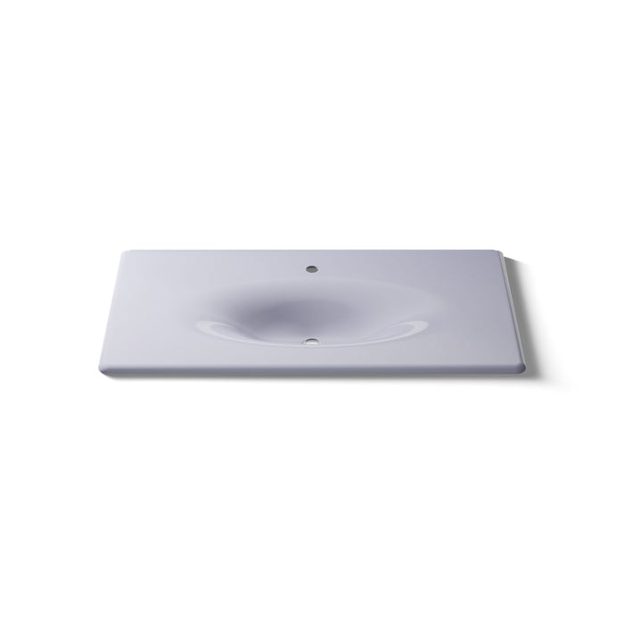 KOHLER K-3052-1 Iron/Impressions 43" Enameled cast iron vanity top with integrated oval sink