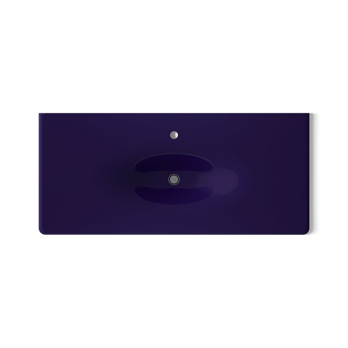 KOHLER K-3053-1 Iron/Impressions 49" Enameled cast iron vanity top with integrated oval sink