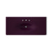 KOHLER K-3053-8 Iron/Impressions 49" Enameled cast iron vanity top with integrated oval sink, black plum - view 2