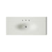 KOHLER K-3053-8 Iron/Impressions 49" Enameled cast iron vanity top with integrated oval sink, dune - view 2
