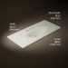 KOHLER K-3053-8 Iron/Impressions 49" Enameled cast iron vanity top with integrated oval sink, dune - view 4