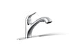 KOHLER K-30612 Jolt Pull-out kitchen sink faucet with two-function sprayhead, polished chrome