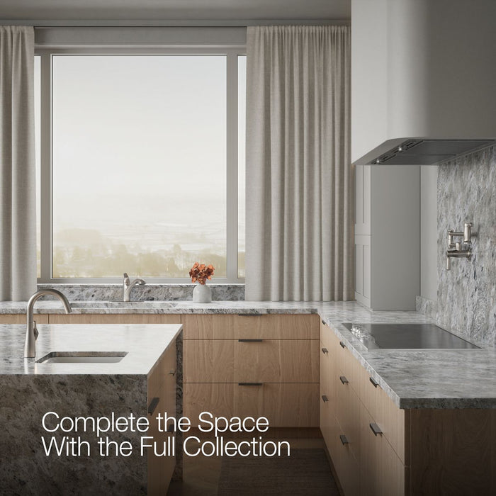 KOHLER K-30612 Jolt Pull-out kitchen sink faucet with two-function sprayhead, vibrant stainless - view 2