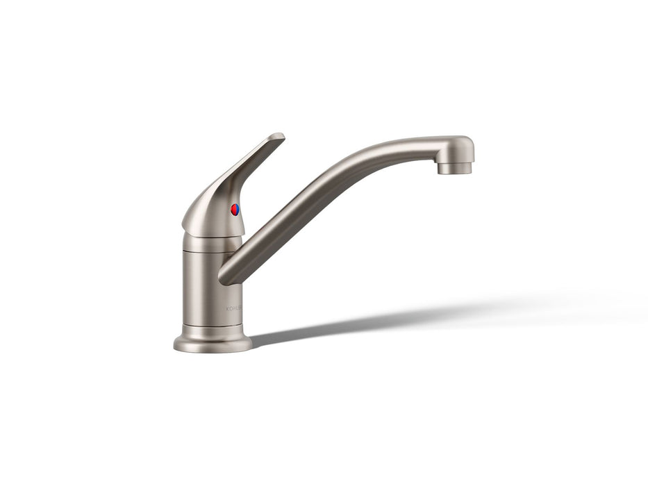 KOHLER K-30613 Jolt Single-handle kitchen sink faucet, vibrant stainless