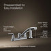 KOHLER K-30616 Jolt Two-handle kitchen sink faucet with side sprayer, polished chrome - view 5