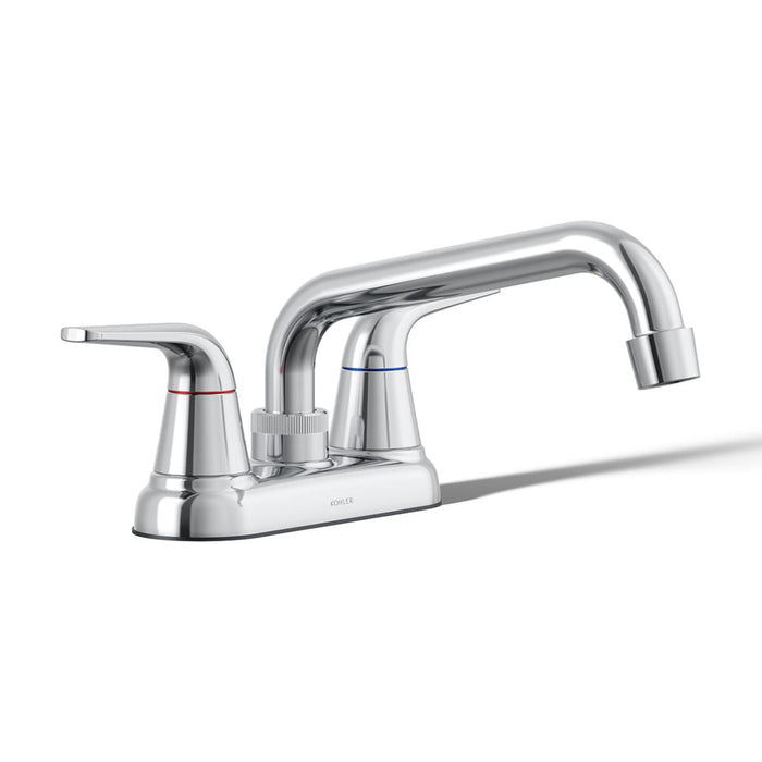 KOHLER K-30618 Jolt Two-handle utility sink faucet, polished chrome - view 2